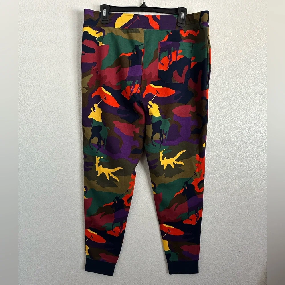 Polo Ralph Lauren Pony Camo All Over Print Spectre Knit Jogger Pants Size Large